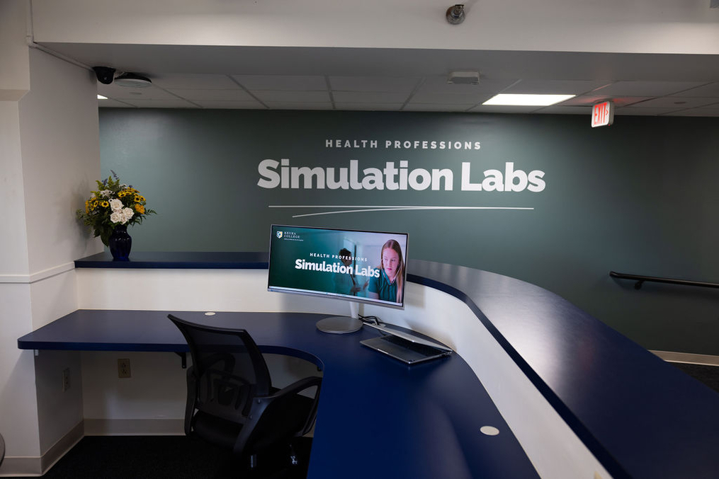 The Health Professions Nursing Labs are located on the first floor of Harrington Hall. 